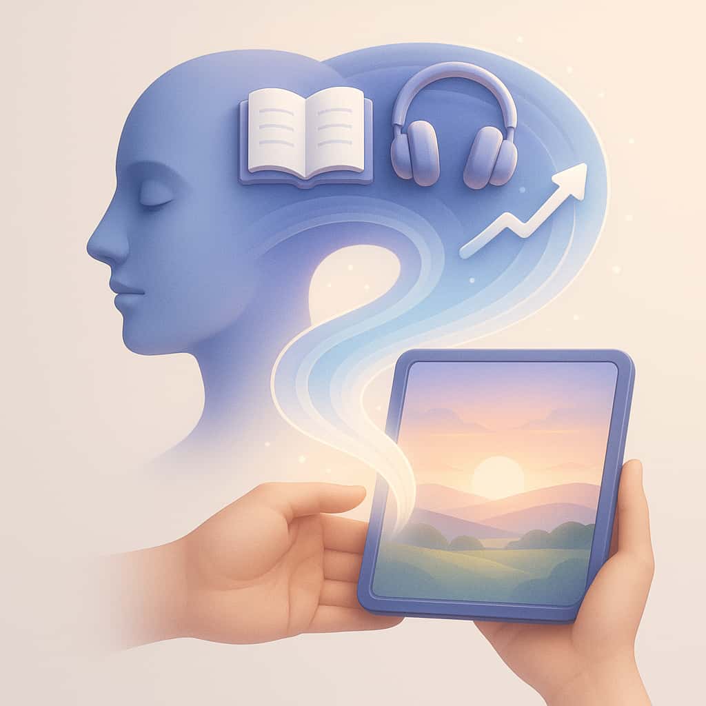 Illustration of digital product for stress relief