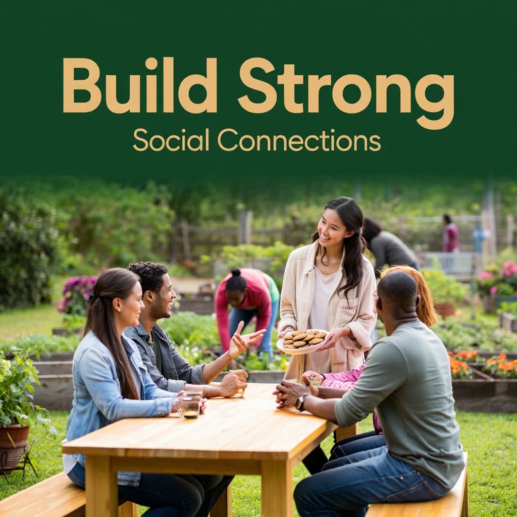 People enjoying time together outdoors which helps to relieve stress.