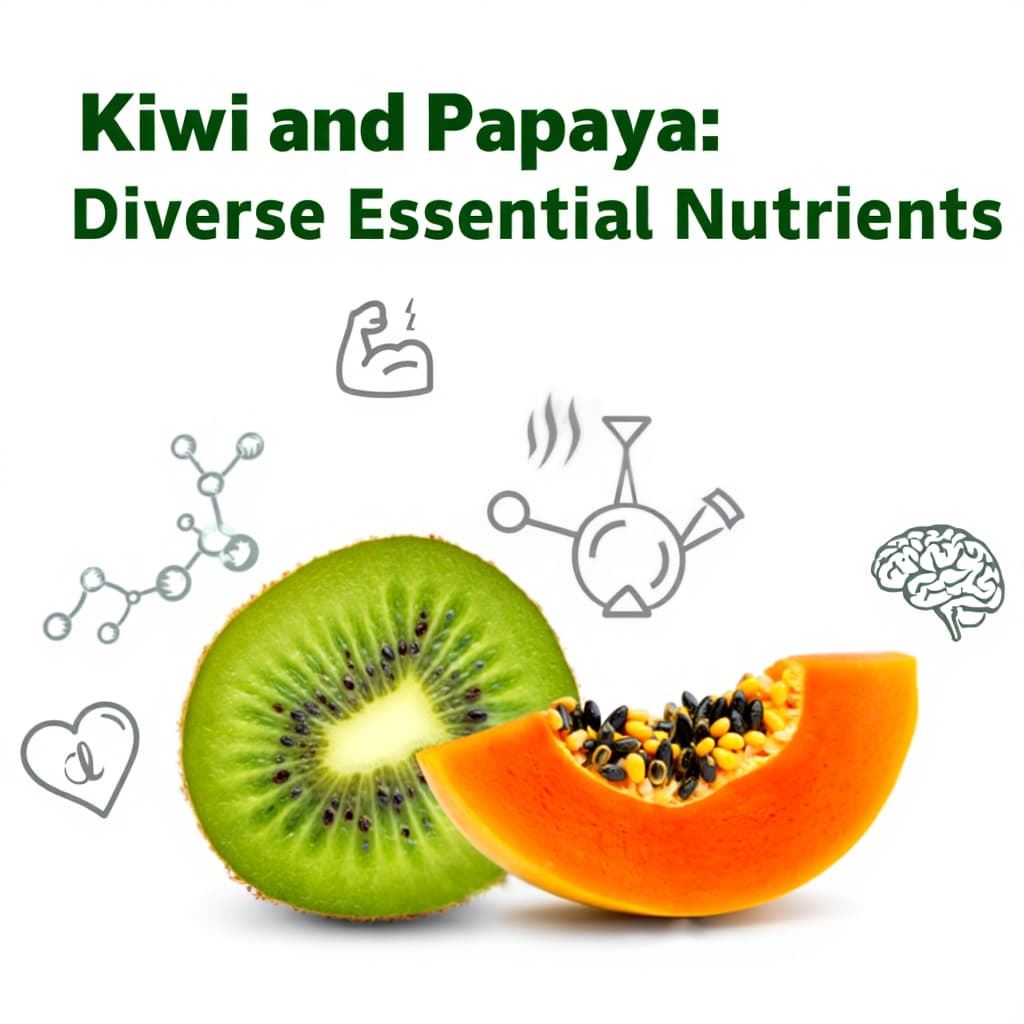 Kiwi and Papaya - Diverse Essential Nutrients