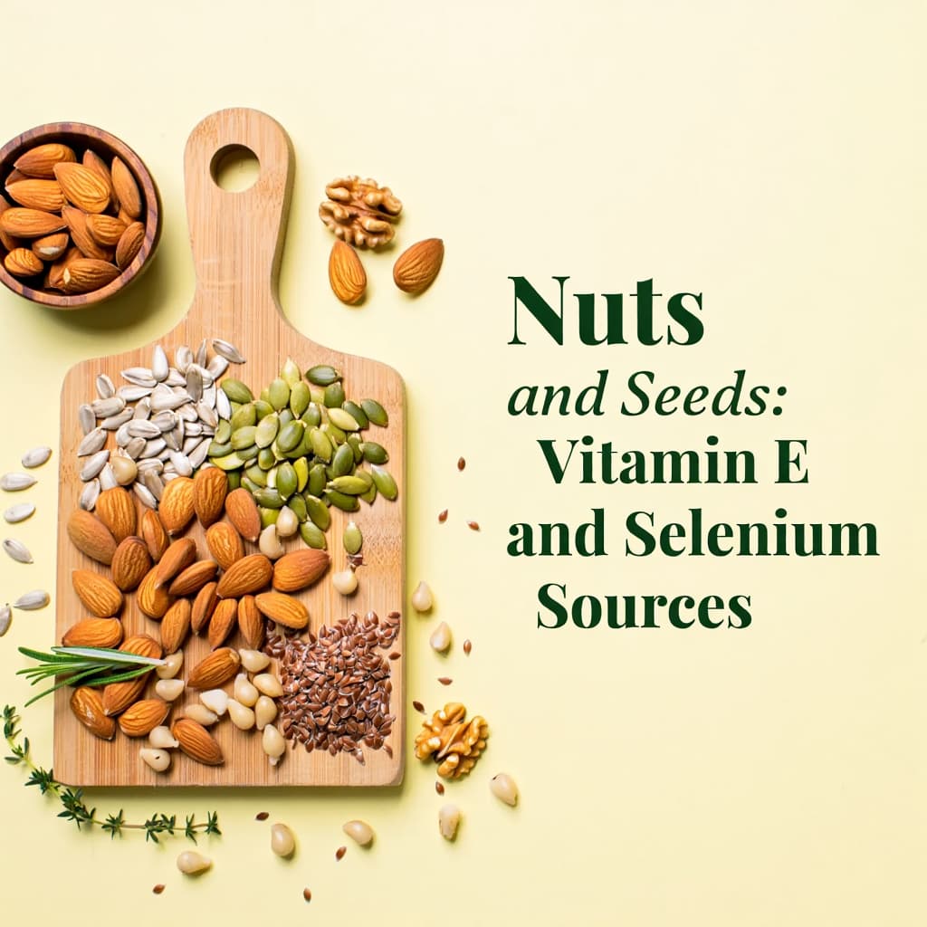 Nuts and Seeds - Vitamin E and Selenium Sources