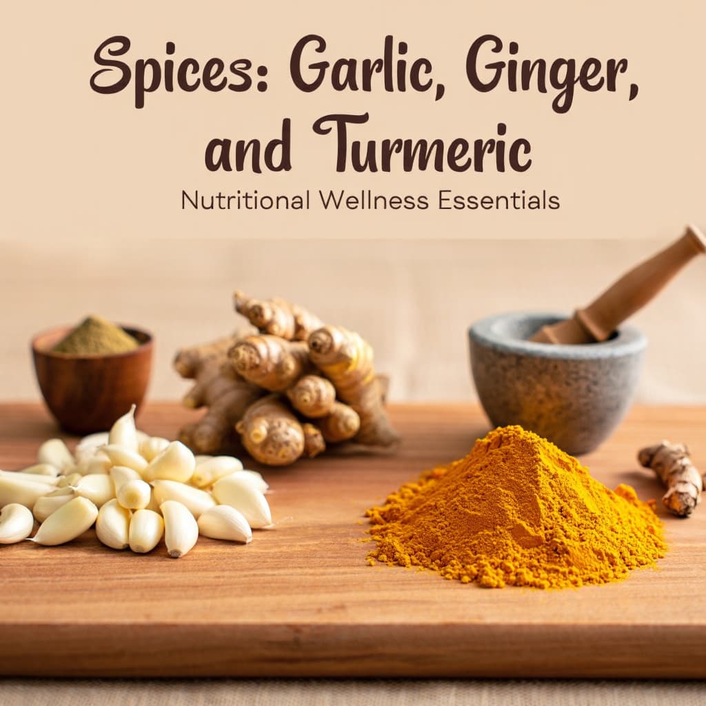 Spices - Garlic, Ginger, and Turmeric: Superfoods that boost immunity naturally