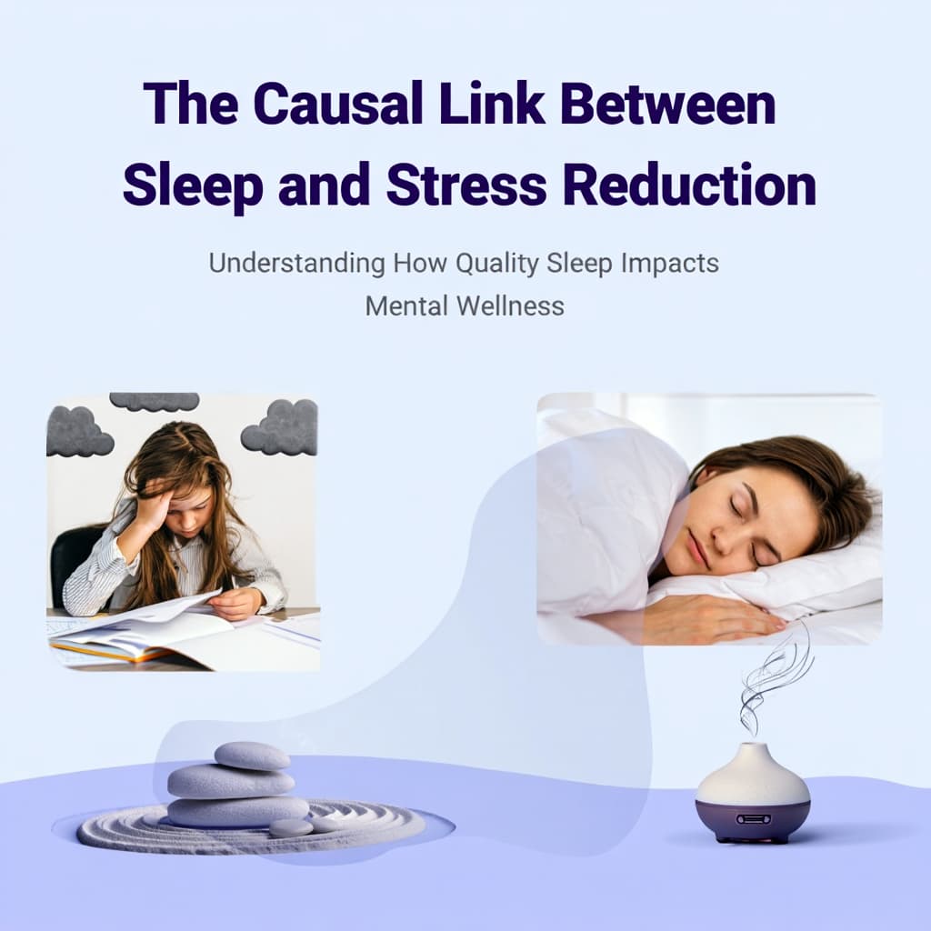 Sleep improves mental wellness and reduces stress.