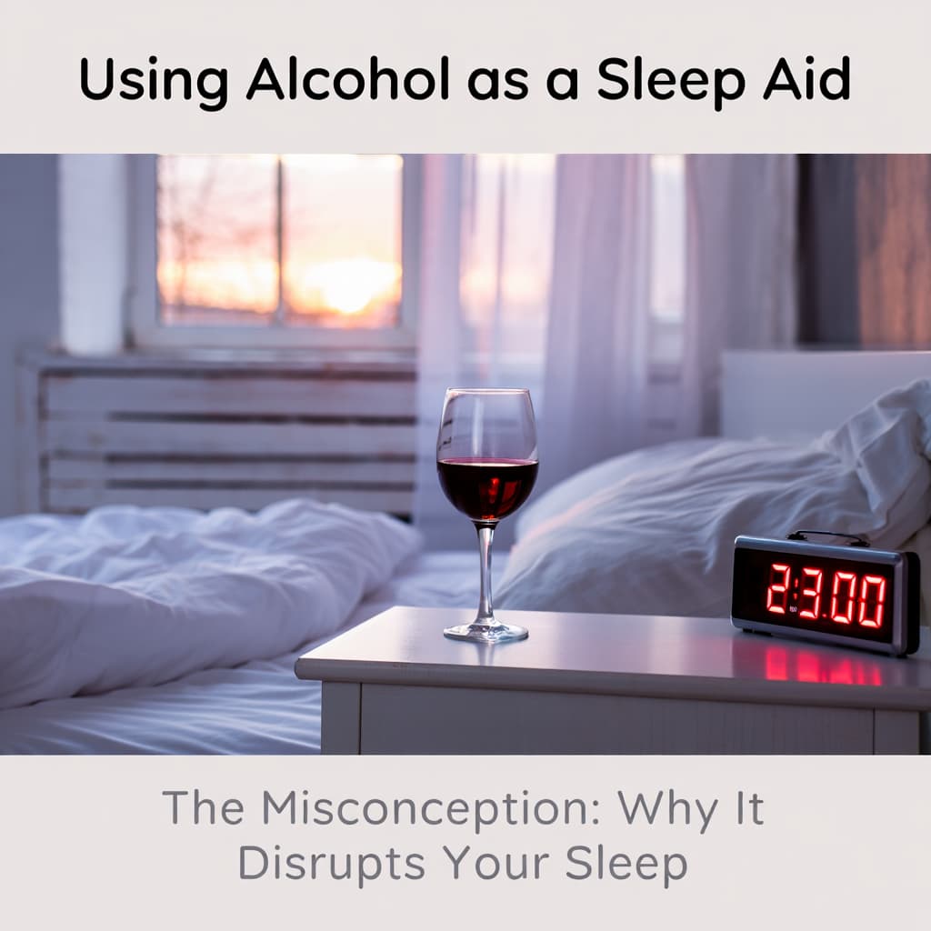 Wine glass beside alarm clock at night